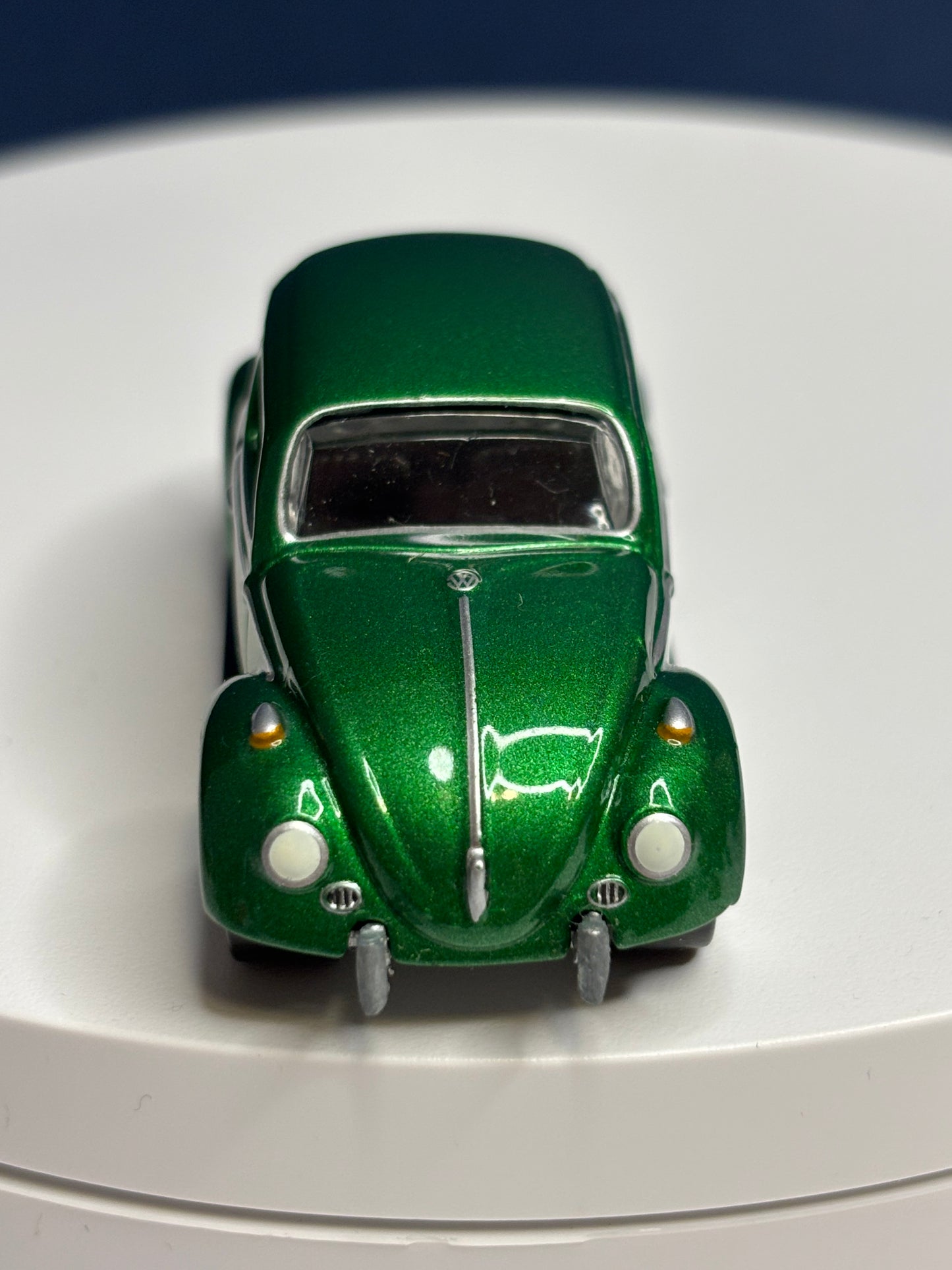 Johnny Lightning green Volkswagen Bug with green flames