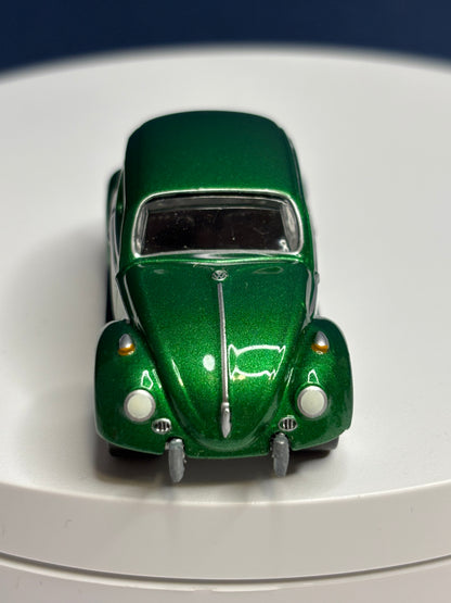Johnny Lightning green Volkswagen Bug with green flames
