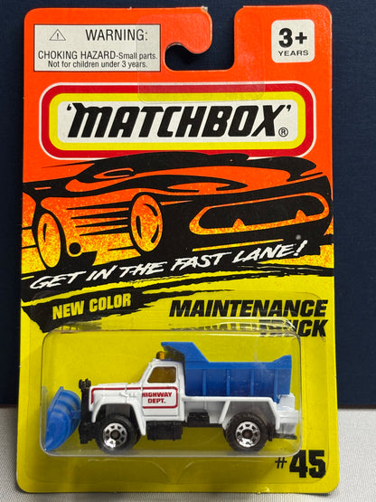 Matchbox MB #45 Highway Maintenance Truck (blue)