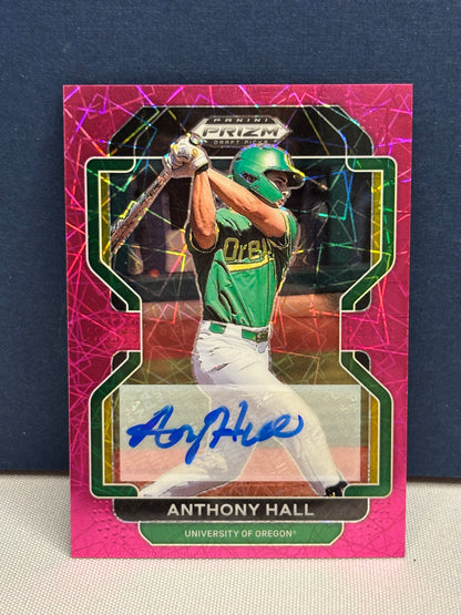 2022 Panini Prizm Draft Picks: Anthony Hall (autograph)