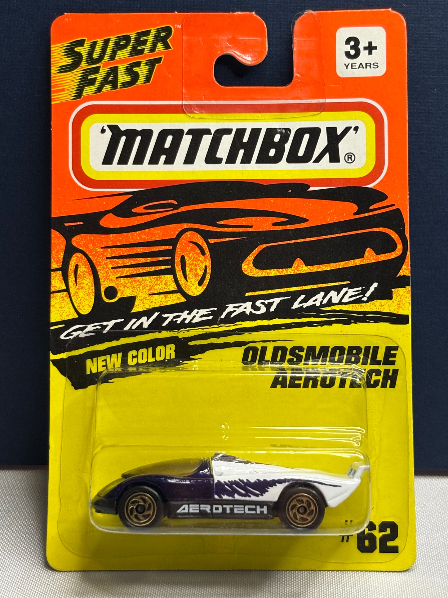 Matchbox #62 Oldsmobile Aerotech (purple/white)