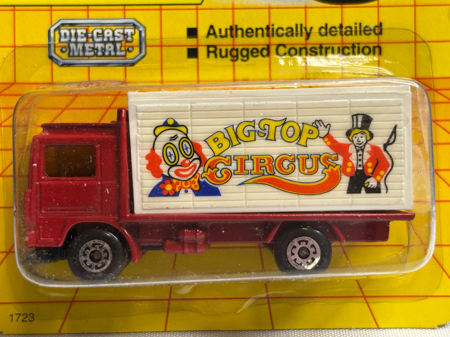 Matchbox MB #23 Volvo Container Truck (big top circus)