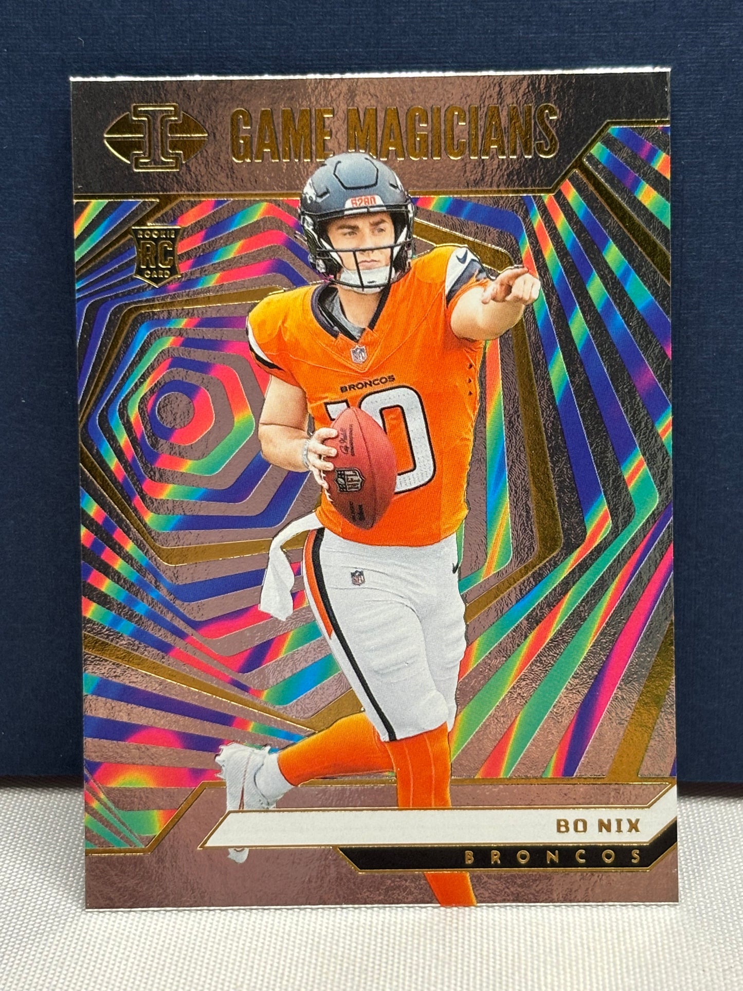 2024 Panini Illusions: Bo Nix RC Game Magicians