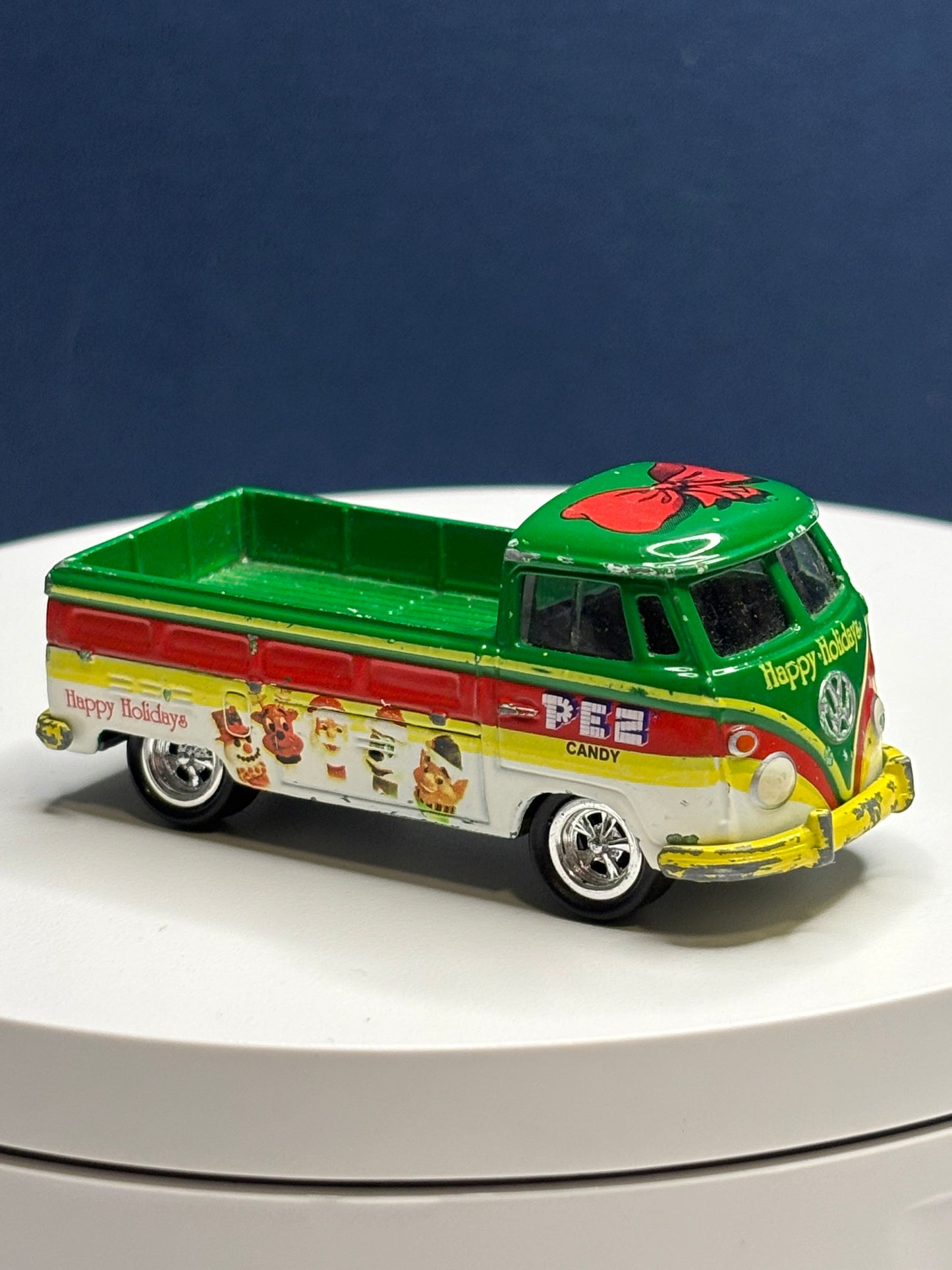 Johnny Lightning VW Type 2 Pickup - Pez Christmas