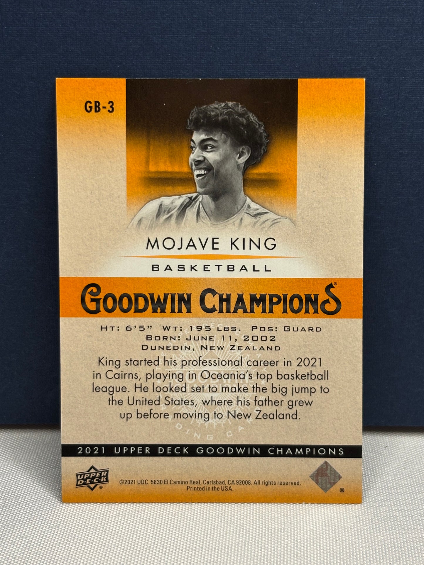 2021 Upper Deck Goodwin Champions: Mojave King #GB-3