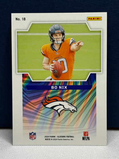 2024 Panini Illusions: Bo Nix RC Game Magicians