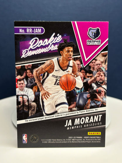 Ja Morant 2021-22 Hoops RR-JAM “Rookie Remembrance”