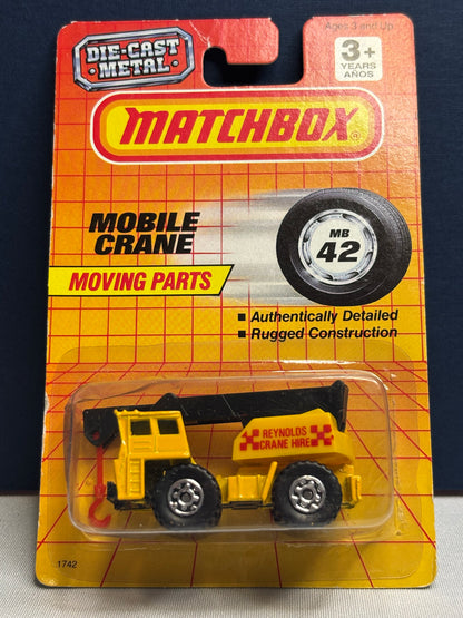 Matchbox MB #42 Mobile Crane (yellow)