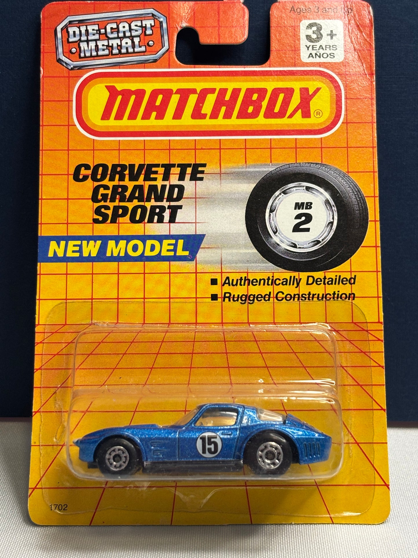 Matchbox MB #2 Corvette Grand Sport (blue 15)