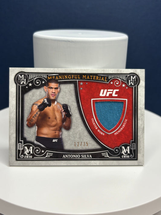 Antonio Silva 2016 Topps Meaningful Material UFC 12/35