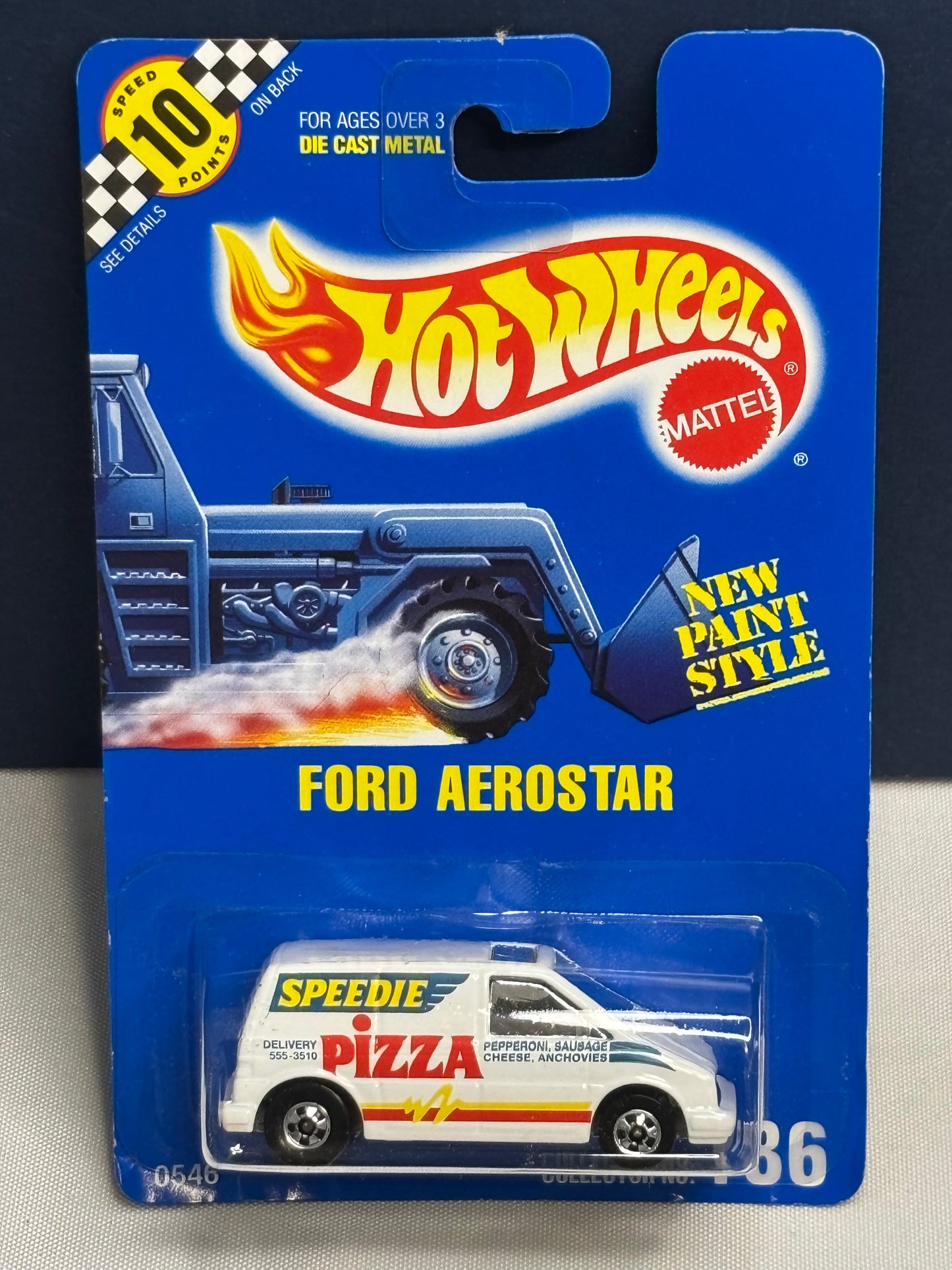Collector #186 Blue Card Ford Aerostar (Speedie Pizza)