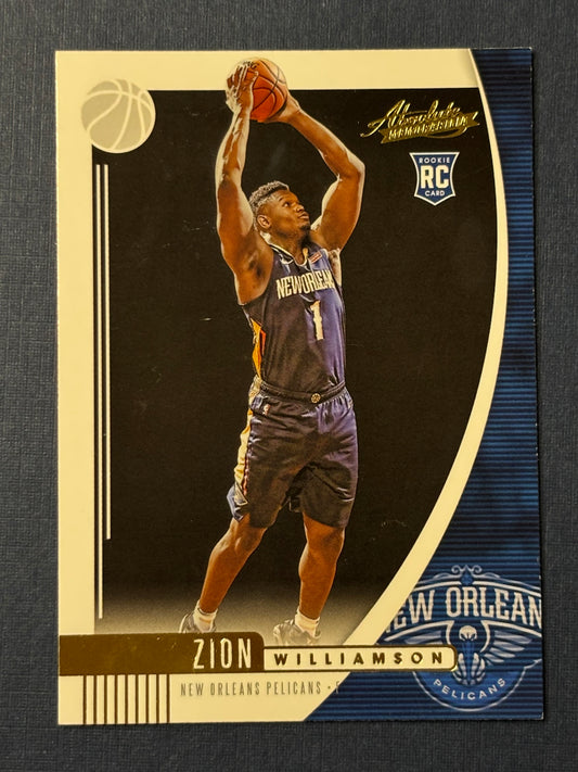 2019-2020 Absolute Memorabilia: Zion Williamson - Rookie Card